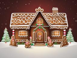 Gingerbread House Background  