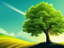 Summer Tree Wallpaper  background