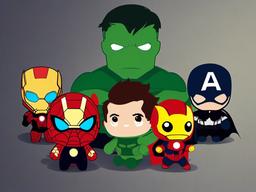 avengers cute wallpaper  ,desktop background wallpaper