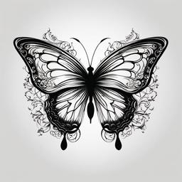 simple butterfly tattoo design  