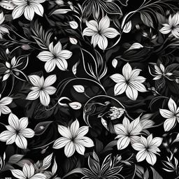 Flower Background Wallpaper - black floral background  