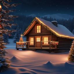 Christmas Background Wallpaper - christmas cabin zoom background  