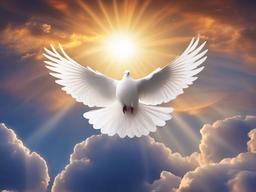 Dove And Heaven Background  