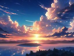 Anime Sky Background  ,desktop background wallpaper