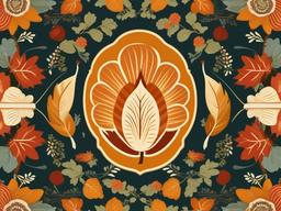 Thanksgiving Wallpaper-A retro-inspired Thanksgiving design, with vintage patterns and nostalgic colors.  aesthetic background wallpaper