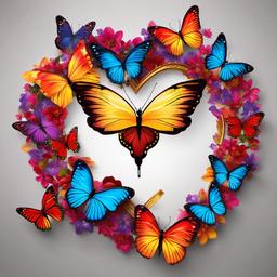 Butterfly Background Wallpaper - butterfly heart background  