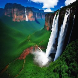 angel falls, venezuela - takes a thrilling helicopter ride to the world's highest waterfall. 