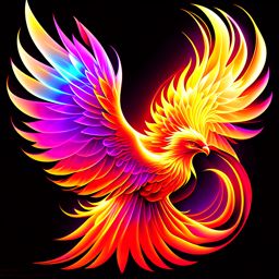 phoenix clipart - solarius, a radiant and reborn phoenix. 