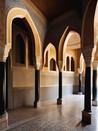 discover the intricate tilework and mosaics of a moorish palace. 