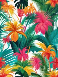 Beach Wallpaper - Palm Trees in the Maldives wallpaper splash art, vibrant colors, intricate patterns