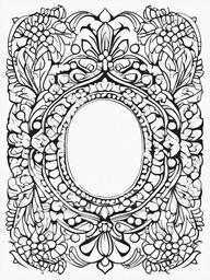 Thanksgiving Decorations Coloring Pages - Festive Ornaments for the Holiday  minimal black outline printable sheet, coloring page