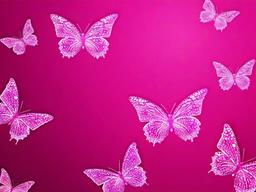 Pink Glitter Butterfly Wallpaper  