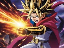 yugi mutou summons powerful monsters in a high-stakes duel monsters match. 