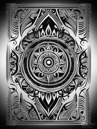 tribal tattoo design black and white 