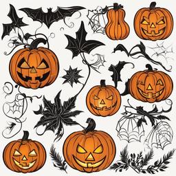 Jack O Lantern clipart - traditional Halloween decorations  clipart