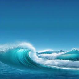 Ocean Background Wallpaper - ocean wave backdrop  