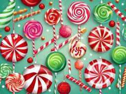 Candy Christmas Background  