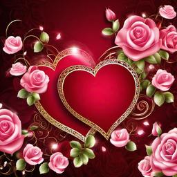 Heart Background Wallpaper - heart rose background  