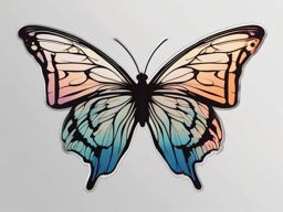 Butterfly wings sticker, Ethereal , sticker vector art, minimalist design