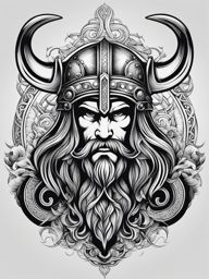 viking tattoos black and white design 