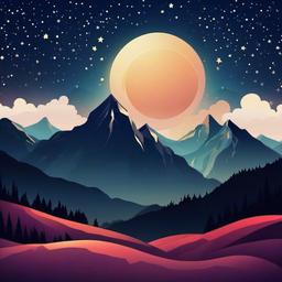 Mountain Background Wallpaper - mountain with stars wallpaper  