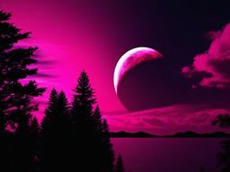 Dark Pink Sky Wallpaper  ,desktop background wallpaper