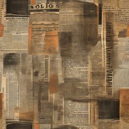 Newspaper Background - Vintage Newspaper Collage  intricate patterns, splash art, wallpaper art