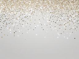 White Glitter Transparent Background  