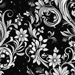 black wallpaper white  