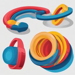 Sport clipart - gymnastic rings and mat  vector clipart