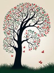 the giving tree tattoo ideas  simple vector color tattoo