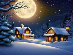 The Night Before Christmas Wallpaper  