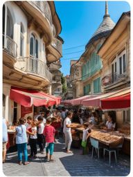 dondurma, turkish stretchy ice cream, devoured with delight by children in the bustling streets of istanbul. 