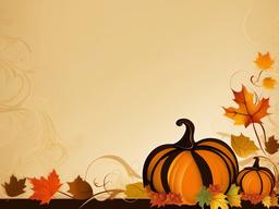 Thanksgiving Wallpaper-A simple, elegant Thanksgiving design, featuring a single, stylized pumpkin or cornucopia.  aesthetic background wallpaper