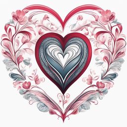 heart clip art - symbolizing deep affection and love. 