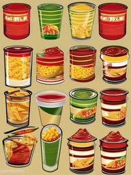 Corn clipart - corn chips with salsa  vector clipart