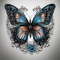 memorial butterfly tattoo ideas  