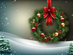 Christmas Wreath Wallpaper  