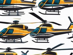 Helicopter Blades Sticker - Aerial adventure, ,vector color sticker art,minimal