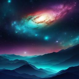 Galaxy Background Wallpaper - turquoise galaxy wallpaper  