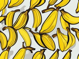 Banana Peel Clipart - Bright yellow banana peel.  color vector clipart, minimal style