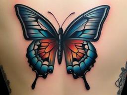 simple unique butterfly tattoo  