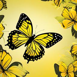 Butterfly Background Wallpaper - butterfly background yellow  