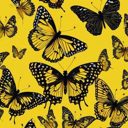 Butterfly Background Wallpaper - yellow background butterfly  