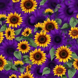 Sunflower Background Wallpaper - purple sunflower background  