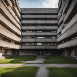 brutalist housing complexes, with imposing concrete structures, define urban living in eastern europe. 