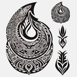 maori tattoo tradition  simple color tattoo,minimalist,white background