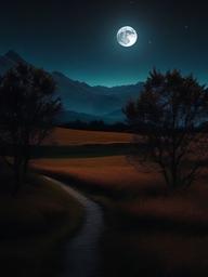 Beautiful Dark Moon Wallpaper  ,mobile iphone background wallpaper