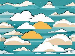 cloud clipart - drifting lazily across the horizon. 