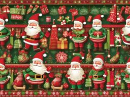 Santa's Workshop Cute Christmas Wallpaper intricate details, patterns, wallpaper photo